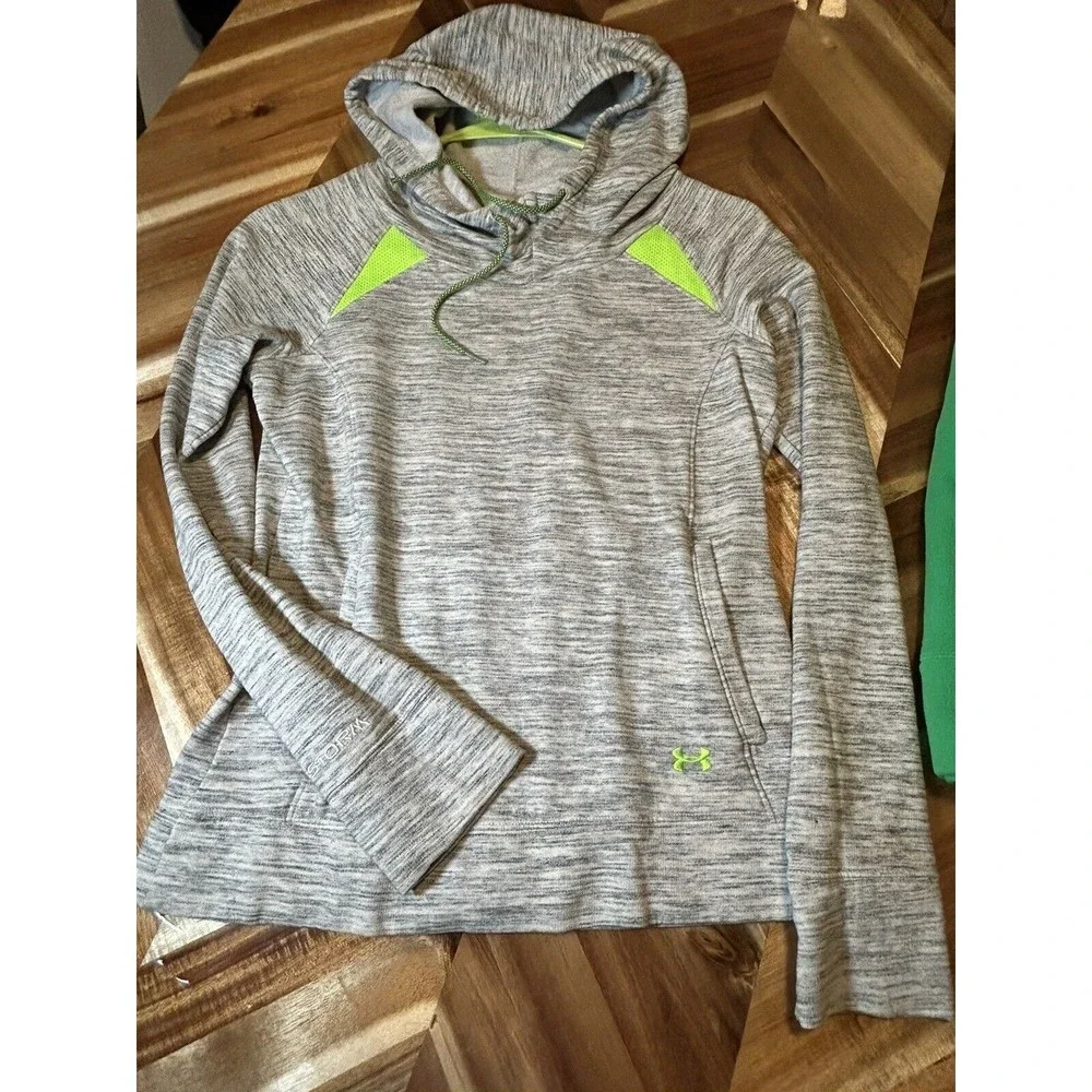 UNDER ARMOUR Pullover Lot Of 2 Storm Hoodie & Fleece Sweatshirt Size‎ XS